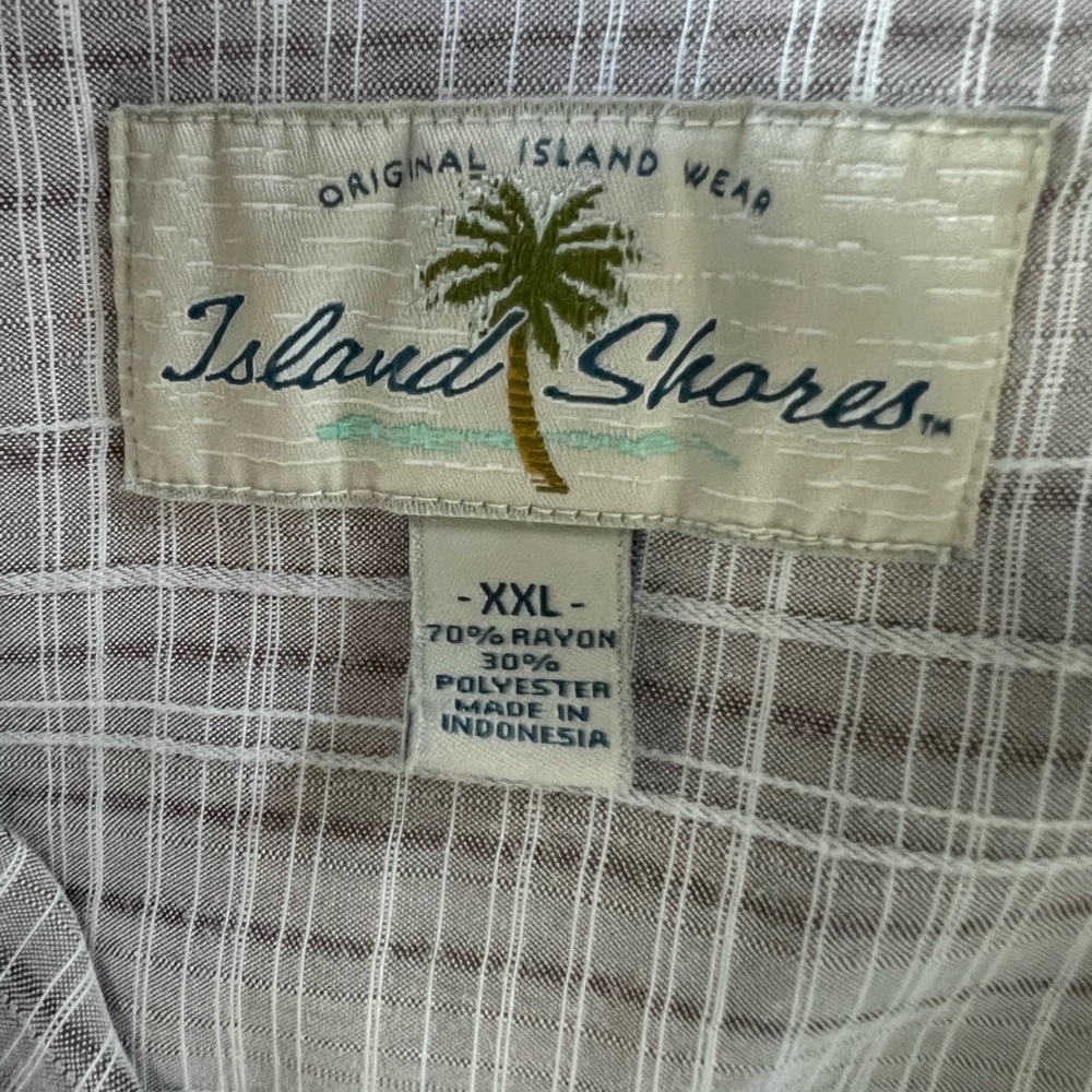 Vintage Island Shores Mens XXL Short Sleeve Shirt - Picture 3 of 5